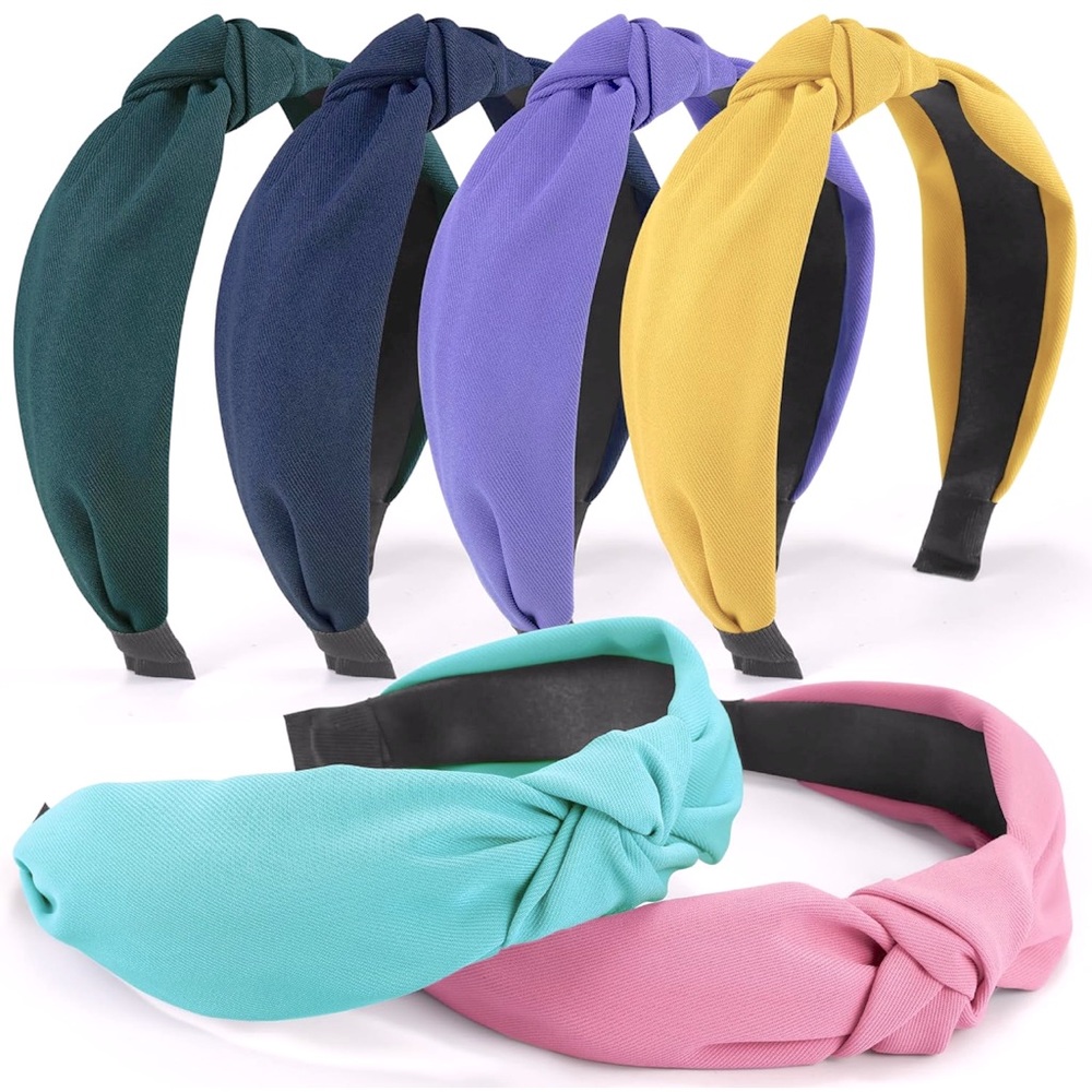 NWT Wide Knotted Headbands Headbands for Women Girls - 6PCS Assorted Colors